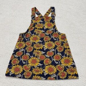 Cynthia Rowley Kids Overalls with Sunflower Pattern Size 7